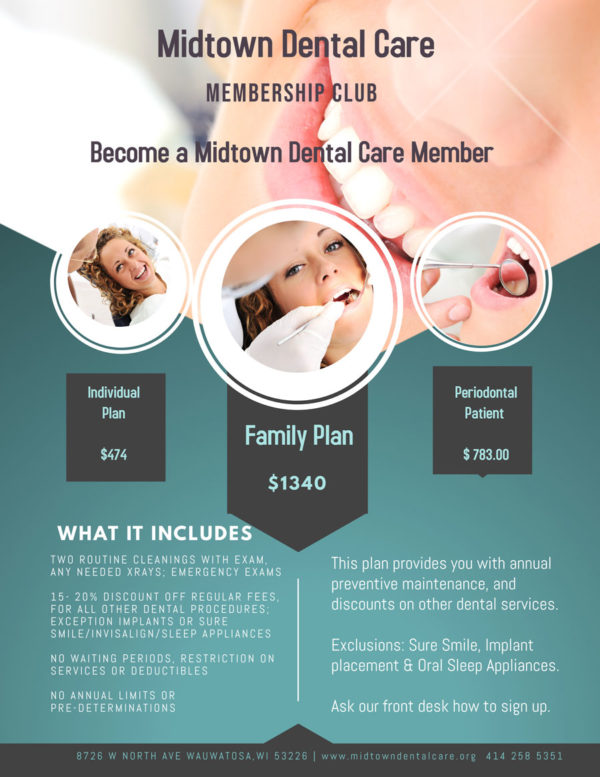 midtown dental care membership plan